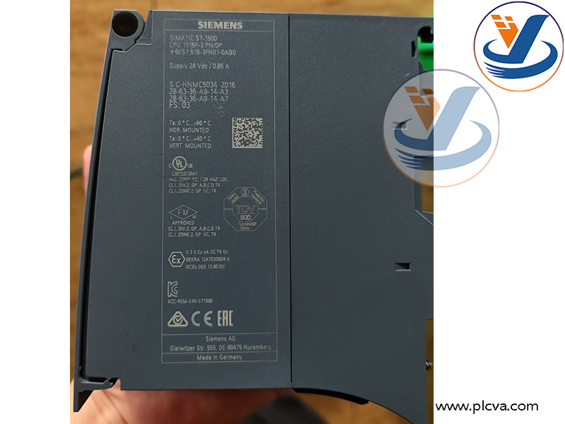SIMATIC S7-1500F CPU 1516F-3 PN/DP