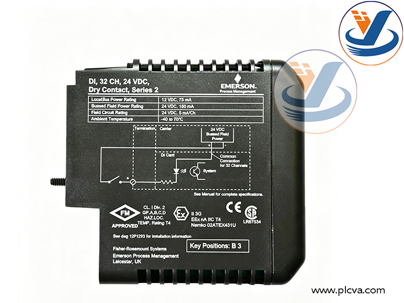 Emerson DeltaV M-Series Series 2 VE4003S2B10 Redundant 16-Channel Analog Input Terminal Block