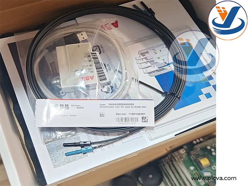 ABB RUSB‑02 USB‑DDCS Fiber‑Optic Communication Adapter (Drive Commissioning Interface Card)