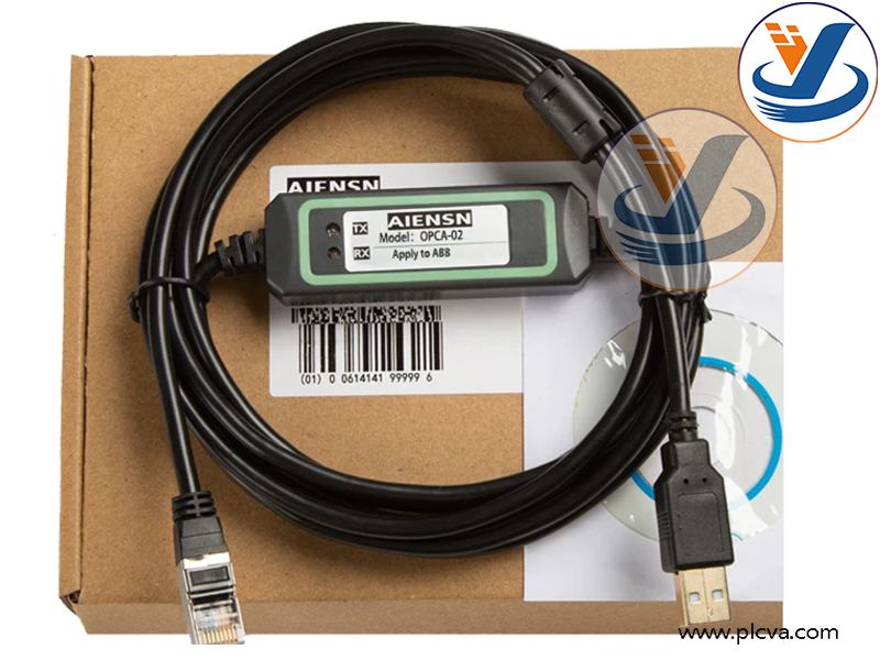 OPCA‑02 USB‑to‑RJ45 Drive Programming & Download Cable (Compatible with ABB ACS355 / ACS550 / ACS310)