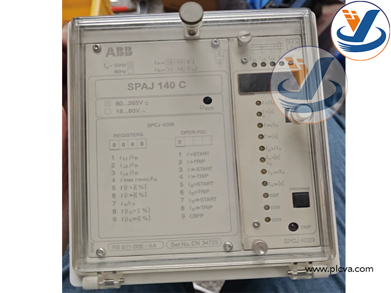 ABB SPAJ 140 C‑AA Combined Protection Relay, RS 611 006‑AA