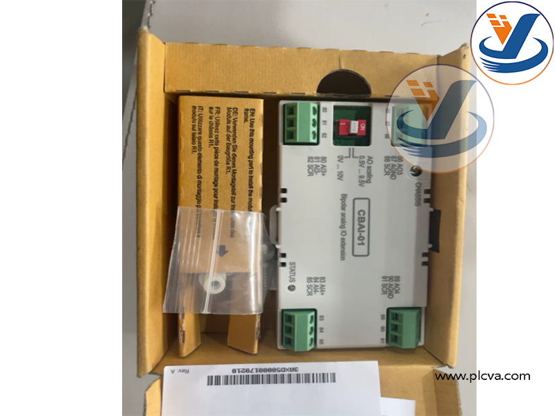 ABB CBAI‑01 Bipolar Analog I/O Extension Module