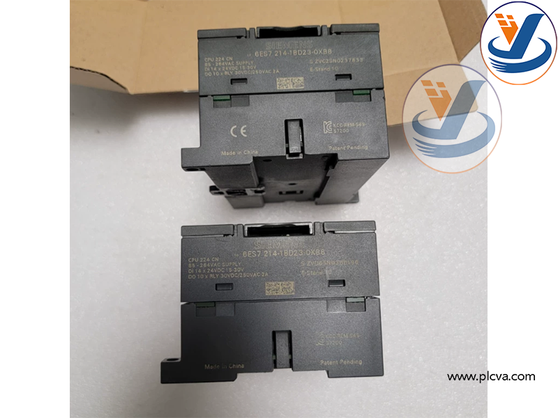Siemens SIMATIC S7‑200 CPU 224, AC power supply, 14 digital inputs / 10 digital outputs, order‑No.: 6ES7214‑1BD23‑0XB8