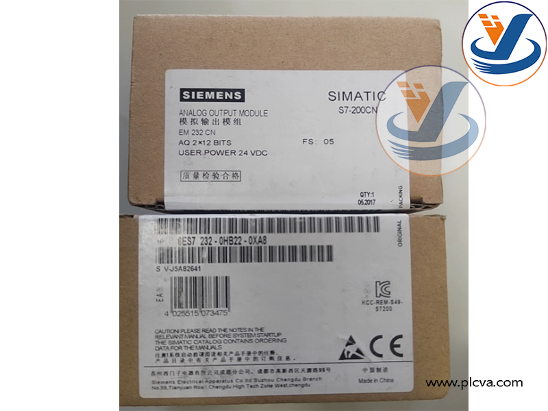 SIEMENS 6ES7 232-0HB22-0XA8 SIMATIC S7-200 CN EM232 2AO Analog Output Module